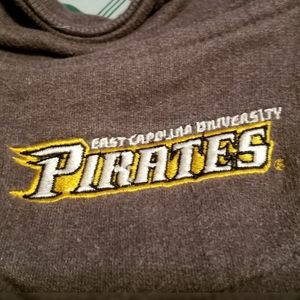 ECU Pirates Embroidered Pull Over with Zip…